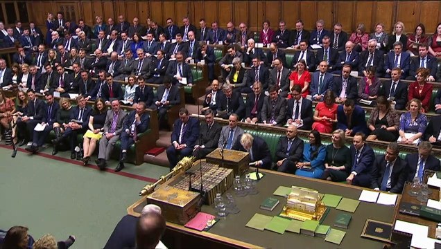 Corbyn and Johnson clash over NHS spending at PMQs