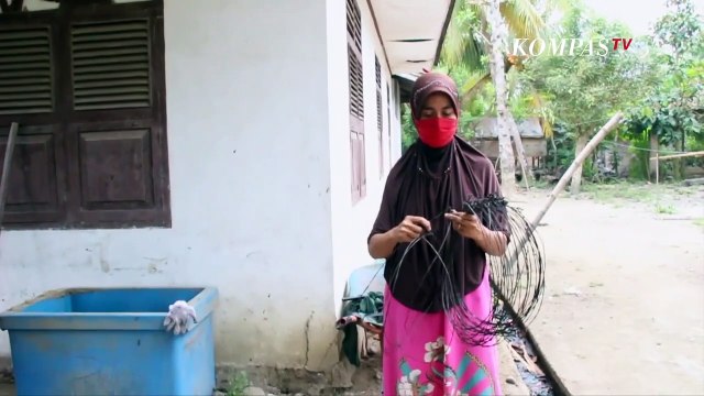 Kreatif! Ibu-ibu Ini Sulap Ban Bekas Jadi Perangkap Hama