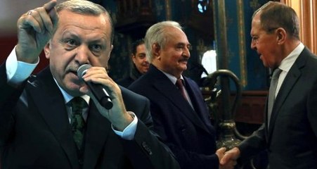 Erdoğan'dan masadan kaçan Hafter'e sert sözler: Yalan darbesi yaptı