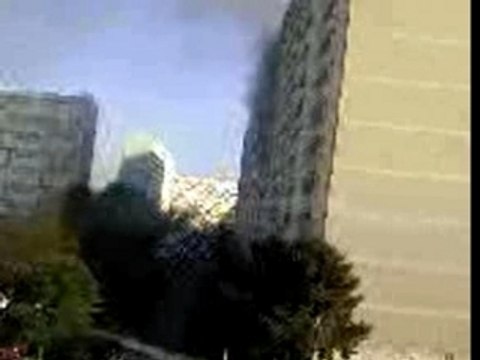 le feu a la pierre plate