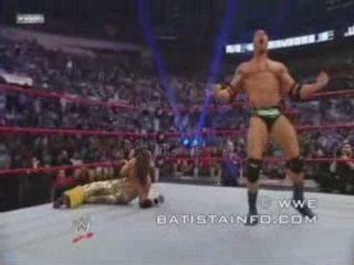 Royal Rumble 2008 Batista detruit tout !!!