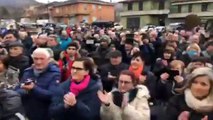 Salvini a Morfasso (Piacenza), alta Val d'Arda! Viva (14.01.20(