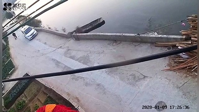 Chinese villagers rescue child from drowning in river after he accidentally fell in