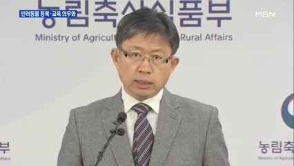 앞으로 반려동물 기르려면 '등록·교육 이수'부터