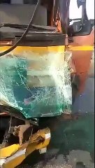 மூடுபனியால் சென்னை- பெங்களூர் நெடுஞ்சாலையில் ஒன்றோடு ஒன்று மோதிய 10 வாகனங்கள் - வீடியோ