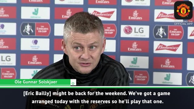 Bailly could return for Liverpool game - Solskjaer