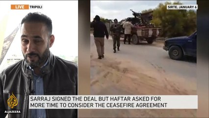 Libya's Haftar leaves Moscow without signing ceasefire agreement