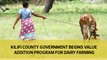Kilifi county government begins value addition program for dairy farming