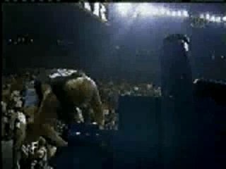 Steve Austin attacks Vince McMahon on a Zamboni