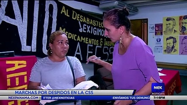 Marchas por despidos en la CSS - Nex Noticias
