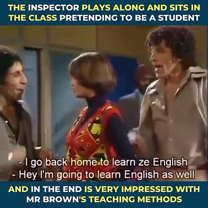 Funniest English class ever :  the inspector for inspection is playing the role of student  The_inspector_plays_along_and_sits_in_the_class_pretending_to_be_a_student_...