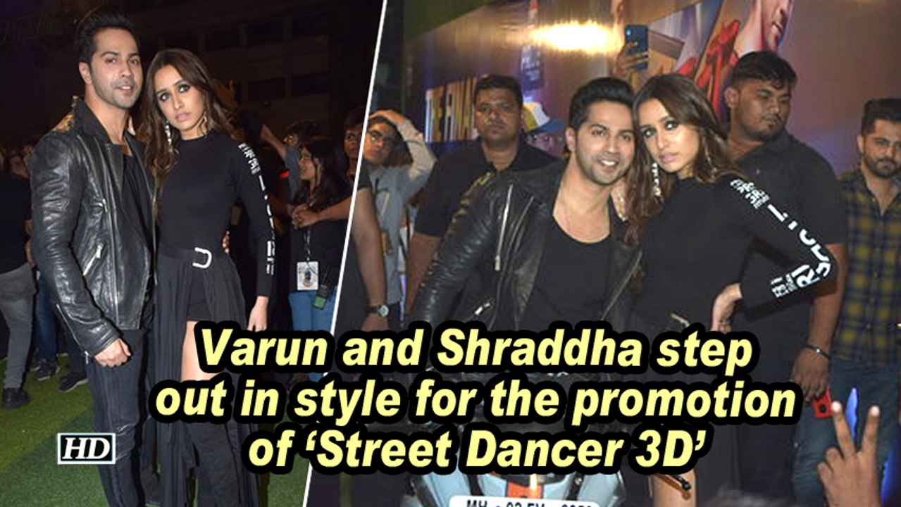Varun and Shraddha step out in style for the promotion of 'Street Dancer 3D'