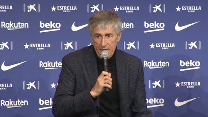 Setién: "El camino hacia la victoria es jugar bien"