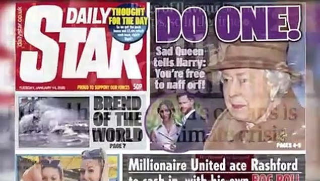 'Megxit': así ha visto la prensa británica la decisión de Meghan Markle y el príncipe Harry