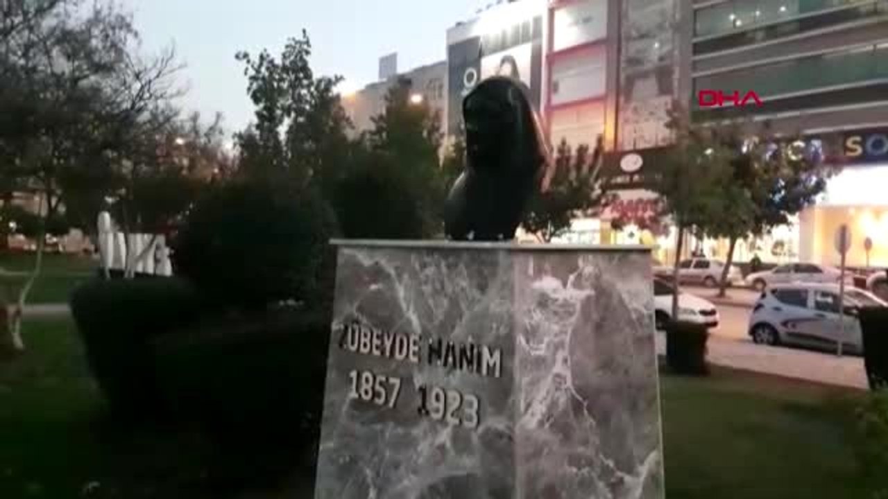 Adana zübeyde hanım'ın büstüne çirkin saldırı