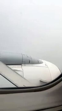 STORM BRENDAN : Passenger's video of turbulence onboard flight from Liverpool to Derry