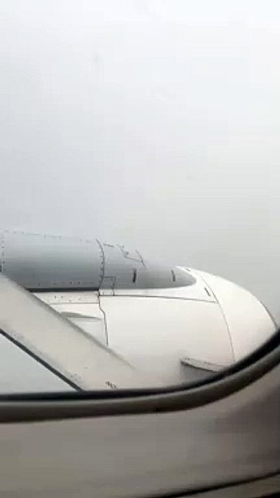 STORM BRENDAN : Passenger's video of turbulence onboard flight from Liverpool to Derry
