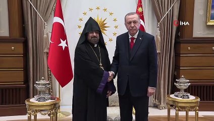 Cumhurbaşkanı Erdoğan, Türkiye Ermenileri 85. Patriğini kabul etti