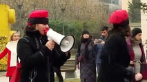 Women in Pristina Strike a Protest Against Sexual and Domestic Violence