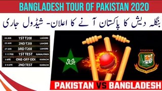 Pakistan vs Bangladesh Schedule 2020 - Bangladesh tour of Pakistan 2020