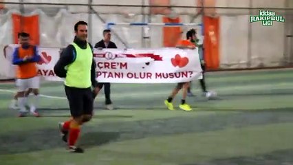 Sahada evlilik teklifi!