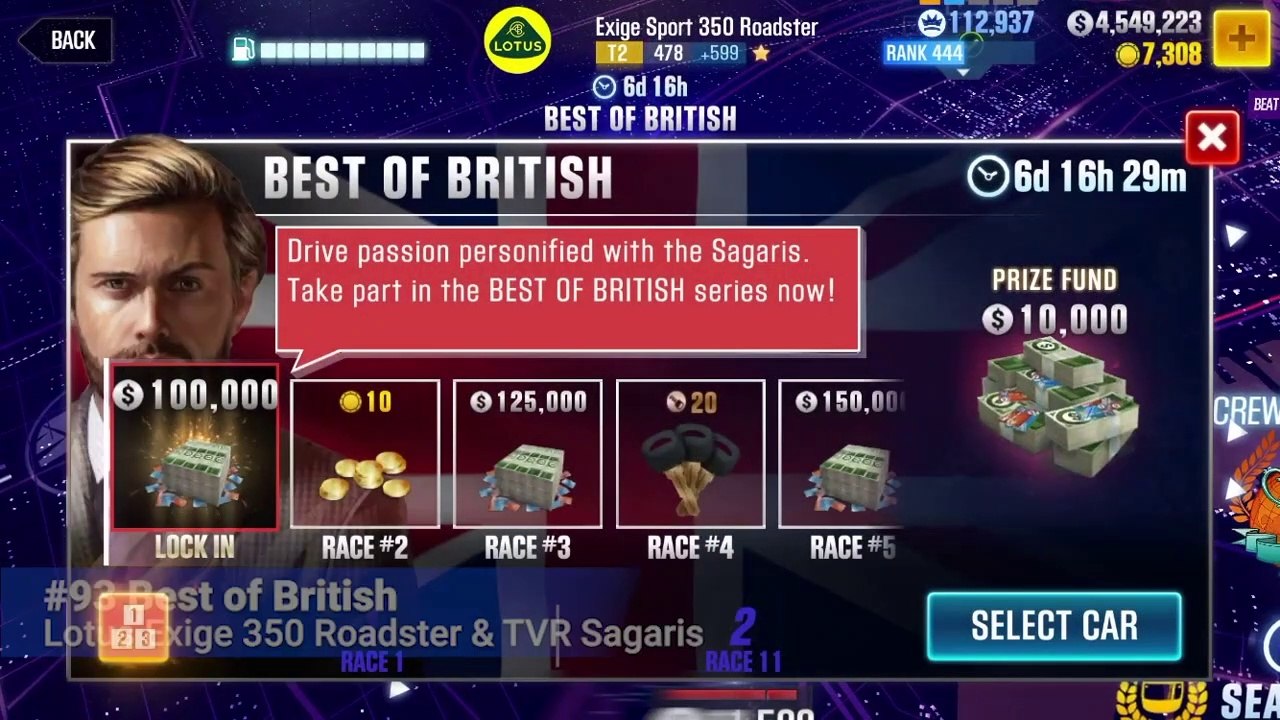 #93 CSR Racing 2 | Best of British | Part 1/2 | Lotus Exige Sport 350 Roadster & TVR Sagaris