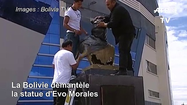 Les autorités boliviennes démantèlent la statue d'Evo Morales