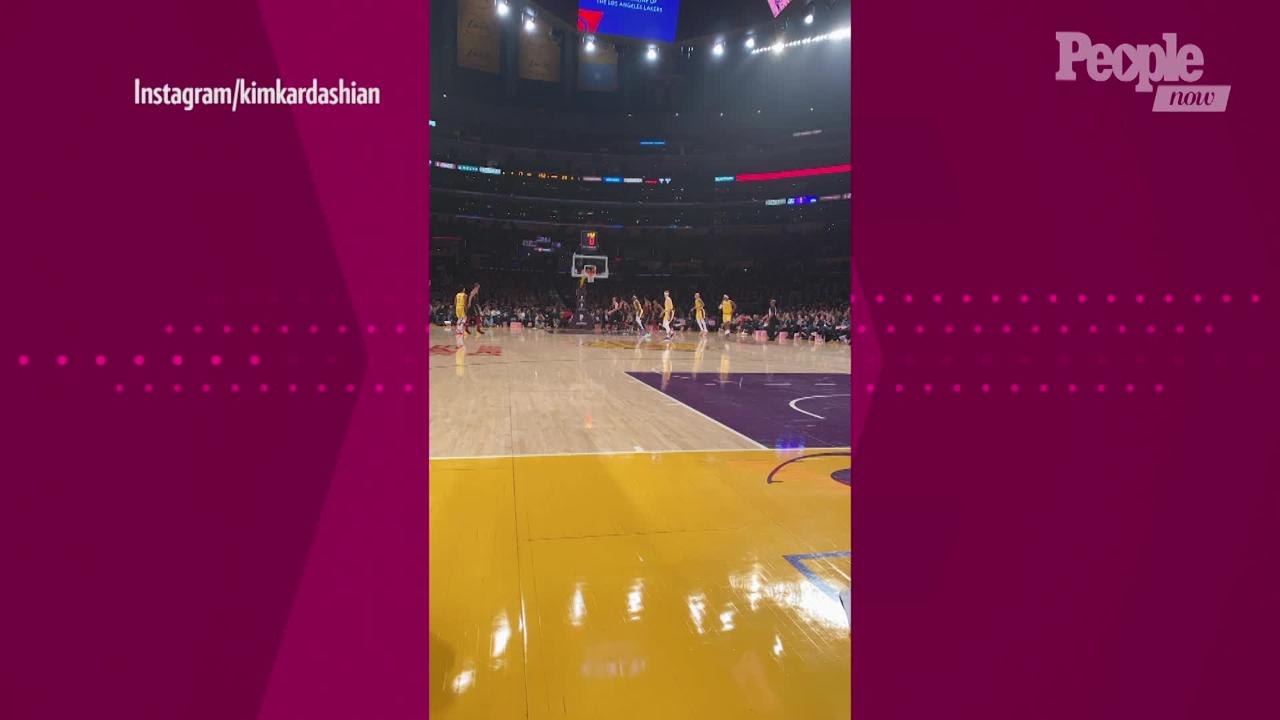 Kim Kardashian and Kanye West Sit Courtside as Khloé's Ex Tristan Thompson Takes on the Lakers