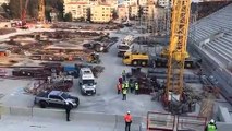 Göztepe'nin yeni stadının inşaatında 09.05'de inşaat durdu