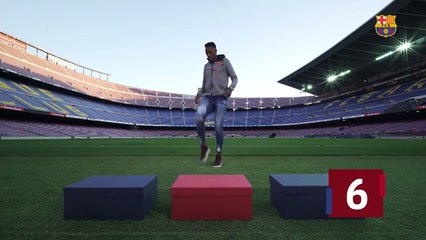 Barcelona'nın yıldızı Yerry Mina, yeteneklerini gösterdi