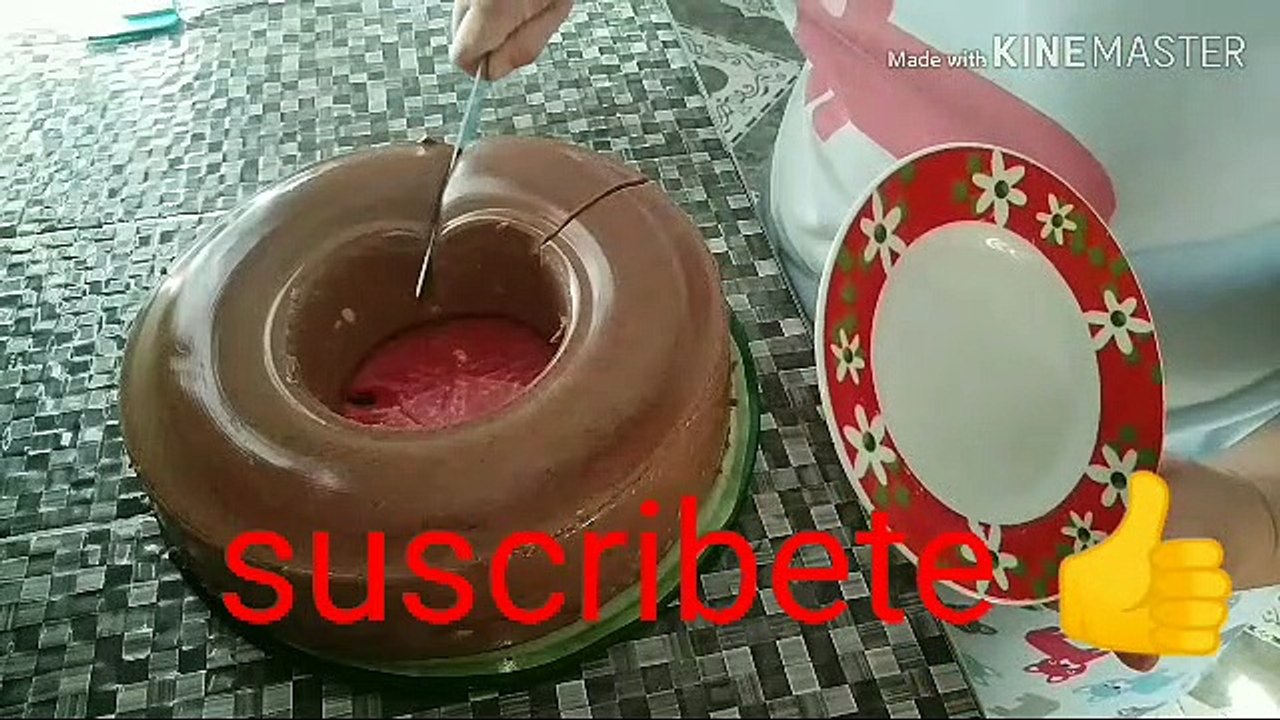 GELATINA de chocolate ABUELITA con relleno de Philadelphia