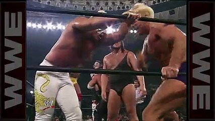 Randy Savage wins the first 60-Man Battle Royal-World War III 1995