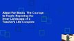 About For Books  The Courage to Teach: Exploring the Inner Landscape of a Teacher's Life Complete