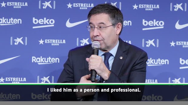Valverde was aware of Barca's problems - Bartomeu