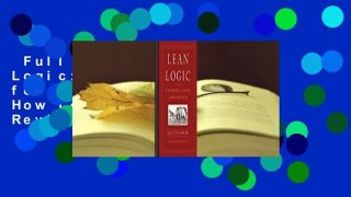 Full version  Lean Logic: A Dictionary for the Future and How to Survive It  Review
