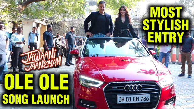 Saif Ali Khan Alaya Furniturewala STYLISH Entry At Ole Ole Song Launch | Jawaani Jaaneman