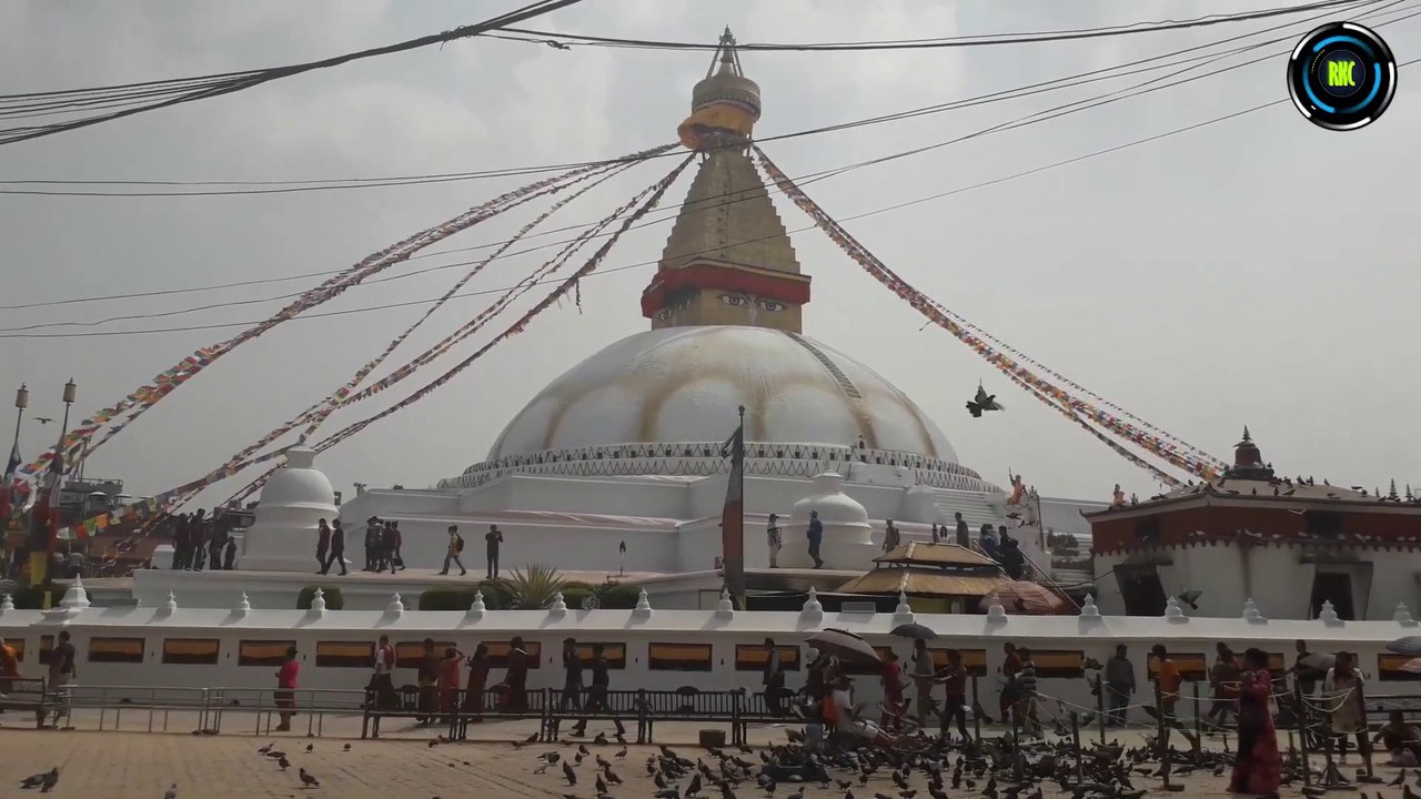 World Heritage Site of Nepal Boudhanath Stupa HD बौद्धनाथ स्तुपा ।