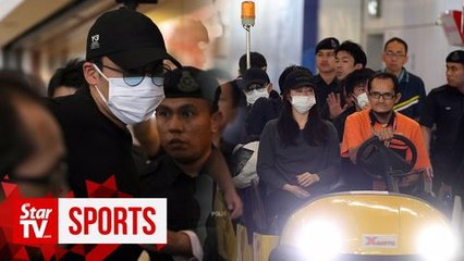 Momota leaves for Tokyo after road accident