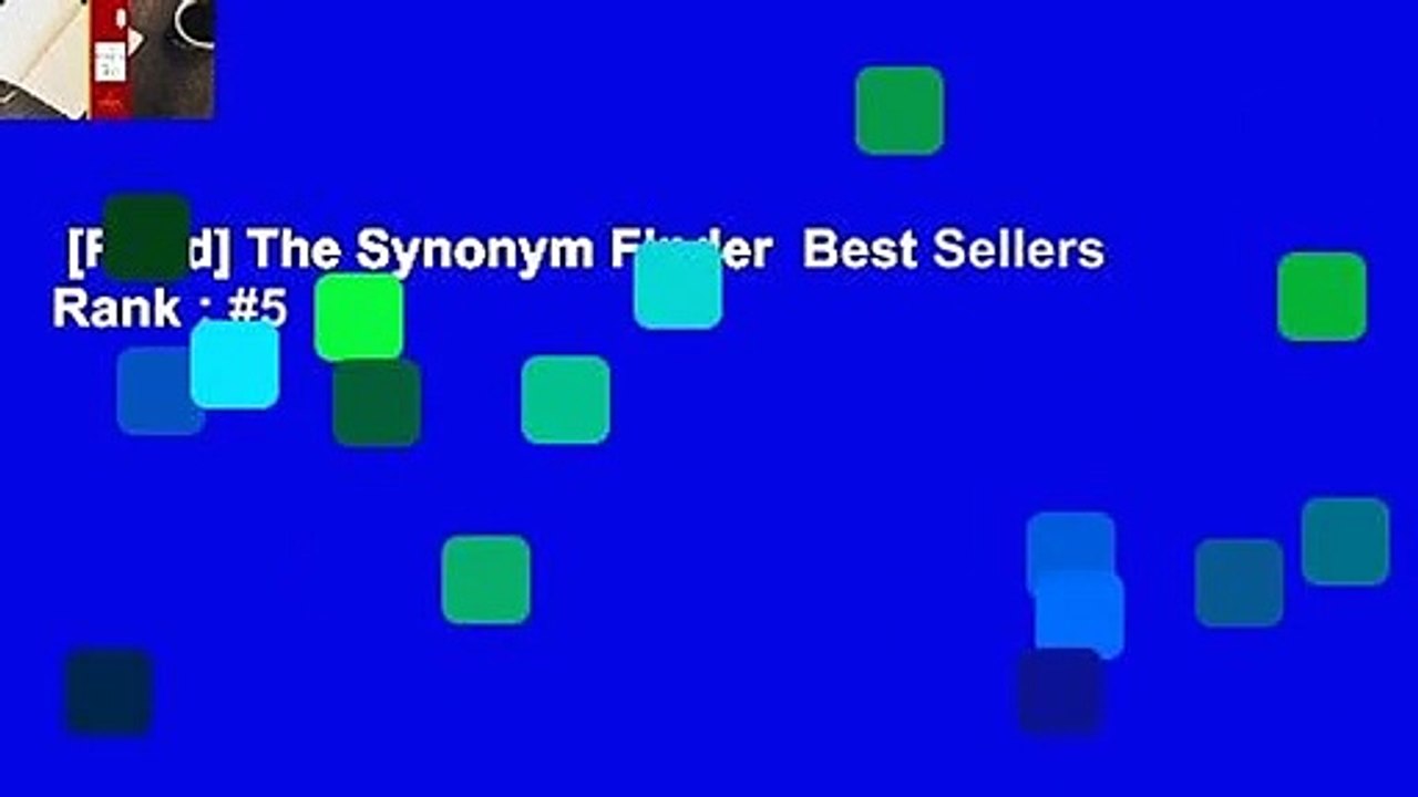 [Read] The Synonym Finder Best Sellers Rank 5 video Dailymotion
