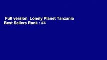 Full version  Lonely Planet Tanzania  Best Sellers Rank : #4
