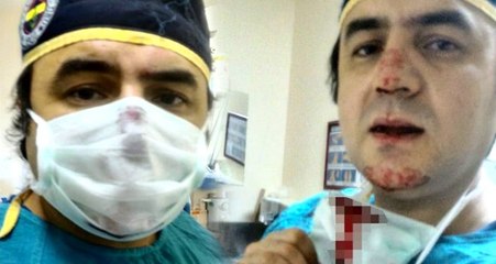 Doktor, burnunu kıran saldırganın eşine doğum yaptırdı
