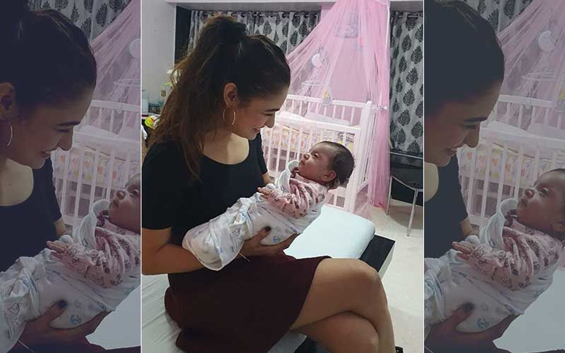 Yuvika Chaudhary Visits Mahhi Vij And Jay Bhanushali’s Angel Tara Sans Prince Narula; Shares An Adorable Pic