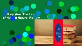 Full version  The Laws of Human Nature  Review