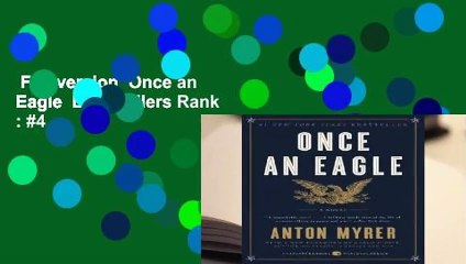 Full version  Once an Eagle  Best Sellers Rank : #4