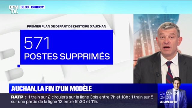 Auchan a annoncé une réduction de ses effectifs de 571 postes