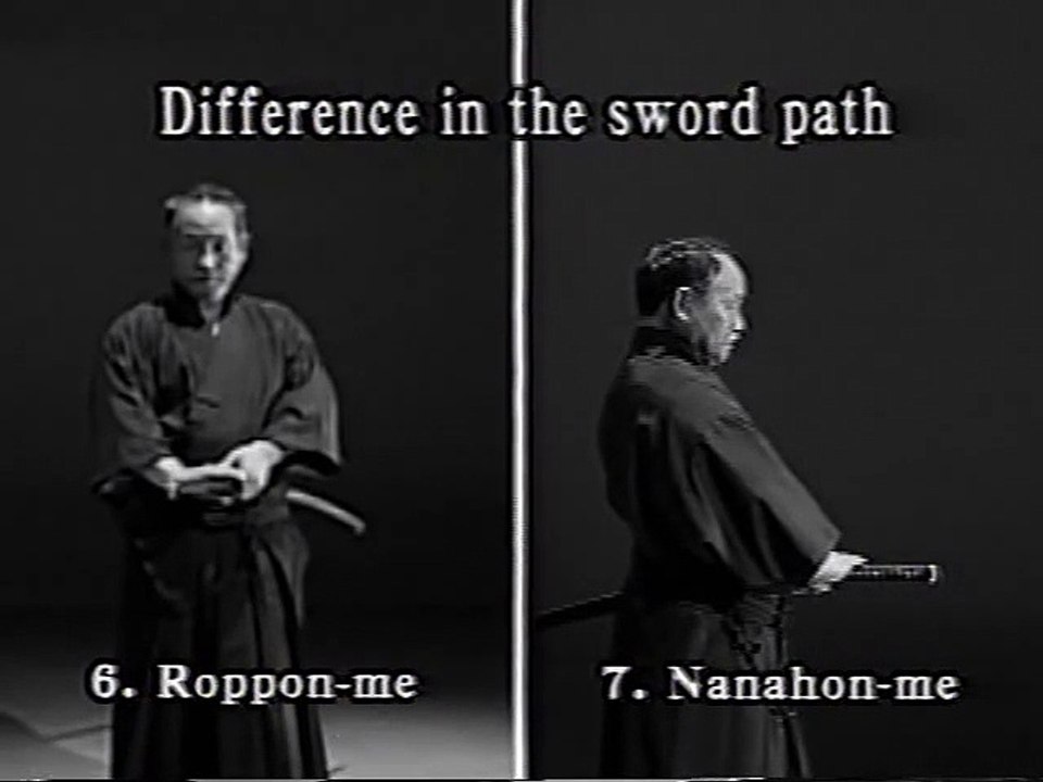 Iaido Kata Seitei 07 Nanahon-me - Sampo-giri