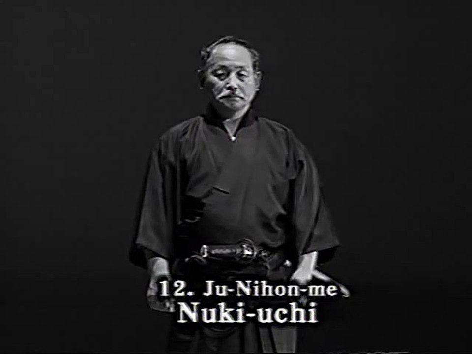 Iaido Kata Seitei 12 Ju-Nihon-me - Nuki-uchi