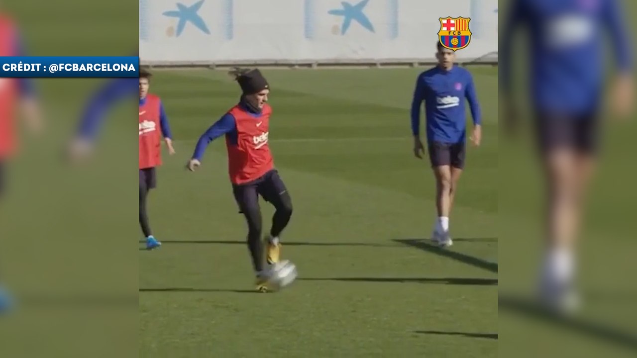 Le geste fou d’Antoine Griezmann à l’entraînement