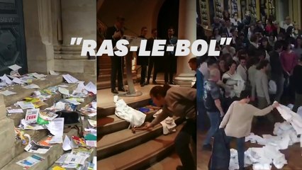 Jet de blouse, de robe, de livre... La symbolique s'étend dans les secteurs en crise