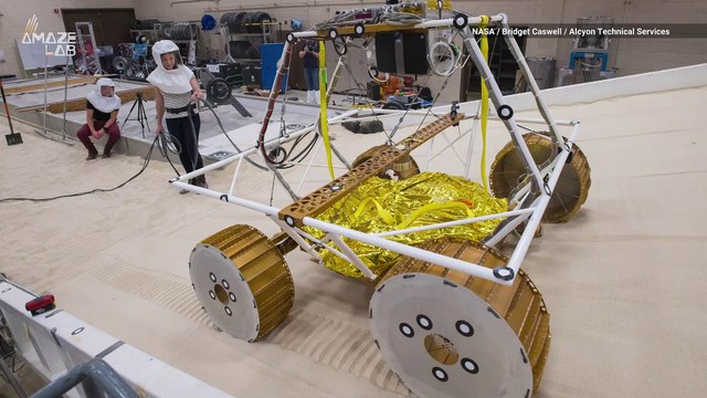 Watch NASA Test Out New Moon Rover’s Moves in Lunar Lab